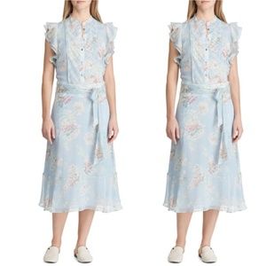 Lauren Ralph Lauren Janerva Tie Waist Floral Dress